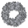 National Tree Company 24 In. Silver Tinsel Artificial Wreath-TT33-10-24W-1 300488001