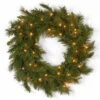 National Tree Company 24 In. Winchester Pine Artificial Wreath With Clear Lights-WCH7-300-24W-1 300182752
