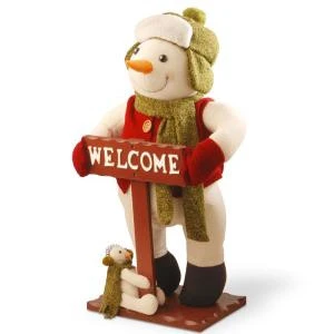 National Tree Company 26 In. Plush Collection Snowman-PL27-NT005 300488253 1 National Tree Company 26 In. Plush Collection Snowman-PL27-NT005 300488253