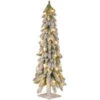 National Tree Company 3 Ft. Snowy Downswept Forestree Artificial Christmas Tree With Metal Plate And Clear Lights-FTDF1-36ALO-1 207183172