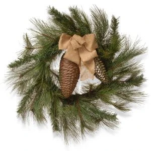 National Tree Company 30 In. Bristle Branch Artificial Wreath-RAC-W060658A 300154676 1 National Tree Company 30 In. Bristle Branch Artificial Wreath-RAC-W060658A 300154676