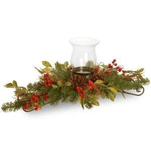 National Tree Company 30 In. Decorative Collection Berry Leaf Centerpiece-DC3-184-30C 300478184 1 National Tree Company 30 In. Decorative Collection Berry Leaf Centerpiece-DC3-184-30C 300478184