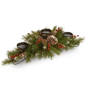 National Tree Company 30 In. Frosted Berry Centerpiece And Candle Holder-FRB3-800-30C-B1 300478163 1 National Tree Company 30 In. Frosted Berry Centerpiece And Candle Holder-FRB3-800-30C-B1 300478163