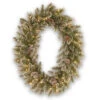 National Tree Company 30 In. Glittery Bristle Pine Artificial Wreath With Battery Operated Warm White LED Lights-GB3-307-30WBC 300182853