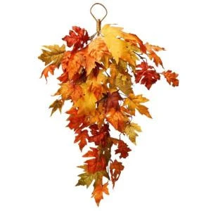National Tree Company 30 In. Teardrop With Maple Leaves-RAHV-V060135A 207123484 1 National Tree Company 30 In. Teardrop With Maple Leaves-RAHV-V060135A 207123484