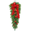 National Tree Company 32 In. Battery Operated Mixed Fir Artificial Teardrop With 50 Clear LED Lights-DC3-186-32TB-1 206084827