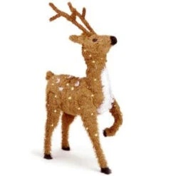 National Tree Company 36 In. Prancing Reindeer With Clear Lights-CI7-DBR-36PLO 300487227