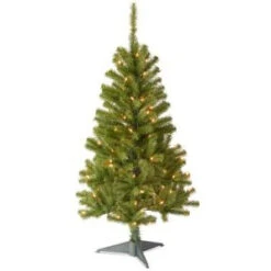 National Tree Company 4 Ft. Canadian Grande Fir Artificial Christmas Tree With Clear Lights-CFG7-304-40 207183137