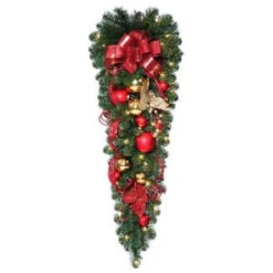 National Tree Company 42 In. Decorative Collection Artificial Teardrop With 50 Clear Lights-DC3-161L-42T 206084814
