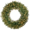 National Tree Company 48 In. Norwood Fir Artificial Wreath With 200 Clear Lights-NF-48WLO 205982350