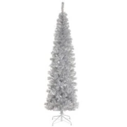 National Tree Company 6 Ft. Silver Tinsel Artificial Christmas Tree-TT33-700-60 300487961