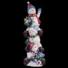 National Tree Company 60 In. 50-Light Multi-Color LED Stacking Snowmen With Metallic Painting Finish-BGSM-60LM 205227590