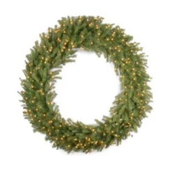National Tree Company 60 In. Norwood Fir Artificial Wreath With 300 Clear Lights-NF-60WLO 202214874
