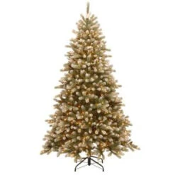 National Tree Company 7-1/2 Ft. Feel Real Adirondack Blue Spruce Hinged Artificial Christmas Tree With Cones And 750 Clear Lights-PEACB1-300-75 207183214