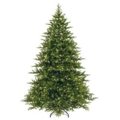 National Tree Company 7-1/2 Ft. Readington Fir Hinged Artificial Christmas Tree With Clear Lights-PERD1-300-75 207183305