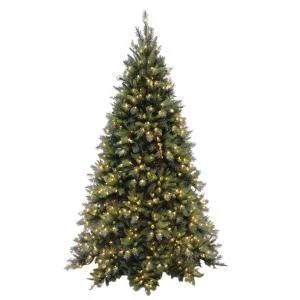 National Tree Company 7-1/2 Ft. Tiffany Fir Medium Hinged Artificial Christmas Tree With 700 Clear Lights-TFMH-75LO 207183334 1 National Tree Company 7-1/2 Ft. Tiffany Fir Medium Hinged Artificial Christmas Tree With 700 Clear Lights-TFMH-75LO 207183334