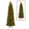 National Tree Company 7.5 Ft. Downswept Douglas Pencil Slim Fir Artificial Christmas Tree With Dual Color LED Lights-PEDD4-392D-75 207183252