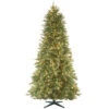 National Tree Company 7.5 Ft. PowerConnect Tiffany Fir Artificial Christmas Slim Tree With Clear Lights-PETF4-304P-75MS 300443157