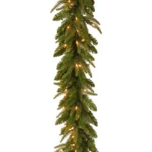 National Tree Company 9 Ft. Feel-Real Fraser Grande Artificial Garland With 100 Clear Lights-PEFG4-330-9A 205331287 1 National Tree Company 9 Ft. Feel-Real Fraser Grande Artificial Garland With 100 Clear Lights-PEFG4-330-9A 205331287