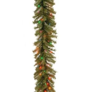 National Tree Company 9 Ft. Norwood Fir Artificial Garland With 100 Multi-Color Lights-NF-9BRLO-1 205982353 1 National Tree Company 9 Ft. Norwood Fir Artificial Garland With 100 Multi-Color Lights-NF-9BRLO-1 205982353