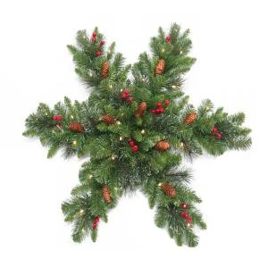 National Tree Company Crestwood Spruce 32 In. Artificial Snowflake With Battery Operated Warm White LED Lights-CW7-306-32SB4-1 300154673 1 National Tree Company Crestwood Spruce 32 In. Artificial Snowflake With Battery Operated Warm White LED Lights-CW7-306-32SB4-1 300154673
