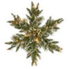 National Tree Company Glittery Bristle Pine 32 In. Artificial Snowflake With Battery Operated Warm White LED Lights-GB3-300-32S-B 300154637