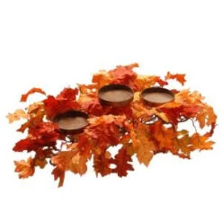 National Tree Company Harvest Accessories 6 Ft. Garland With Maples And Pumpkins-RAHV-G060135A 207123475
