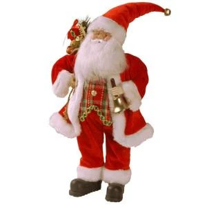 National Tree Company Plush Collection 18 In. Traditional Santa-TP-S141801R 205580566 1 National Tree Company Plush Collection 18 In. Traditional Santa-TP-S141801R 205580566