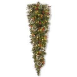 National Tree Company Wintry Pine 60 In. Teardrop With Clear Lights-WP1-306-5-1 300441259