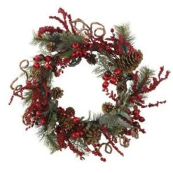 Nearly Natural 24 In. Assorted Berry Wreath-4838 100686413