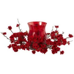 Nearly Natural 6.5 In. Plum Blossom Candelabrum-4881 206585517