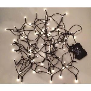 Novolink 35 Ft. 100-Light Cool White LED Built-in Timer Decorative Battery String Light-SL-CW100 206455904 1 Novolink 35 Ft. 100-Light Cool White LED Built-in Timer Decorative Battery String Light-SL-CW100 206455904