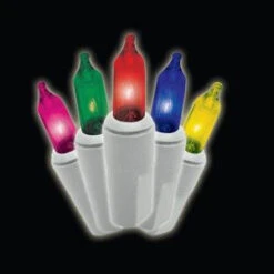 Professional Series 100-Light Multi-Color Mini Light Set With White Wire (Set Of 2)-37-730-20 204629281