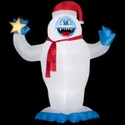 Rudolph 118.90 In. D X 74.80 In. W X 144.09 In. H Inflatable Bumble With Santa Hat-14545 206997621