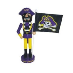Santa's Workshop 12 In. East Carolina Mascot Nutcracker With Flag-ECP092 207147068
