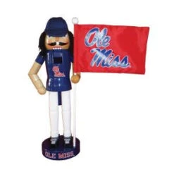 Santa's Workshop 12 In. Mississippi Mascot Nutcracker With Flag-MSR092 207149243