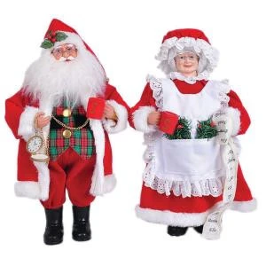 Santa's Workshop 15 In. Mr. And Mrs. Claus With Coffee Mugs (Set Of 2)-6517 206457024 1 Santa's Workshop 15 In. Mr. And Mrs. Claus With Coffee Mugs (Set Of 2)-6517 206457024