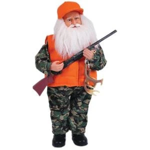 Santa's Workshop 15 In. Deer Hunter Santa With Antlers-6345 206457017 1 Santa's Workshop 15 In. Deer Hunter Santa With Antlers-6345 206457017