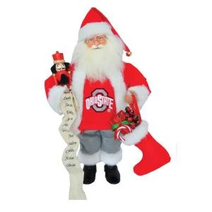 Santa's Workshop 15 In. Ohio State Santa With Nutcracker-OHB080 207149247 1 Santa's Workshop 15 In. Ohio State Santa With Nutcracker-OHB080 207149247