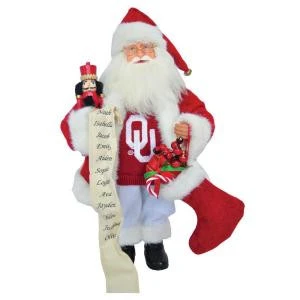 Santa's Workshop 15 In. OK Sooners Santa With Nutcracker-OKS080 207149265 1 Santa's Workshop 15 In. OK Sooners Santa With Nutcracker-OKS080 207149265