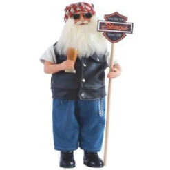 Santa's Workshop 15 In. Sturgis Santa With Sign-6590 207146650