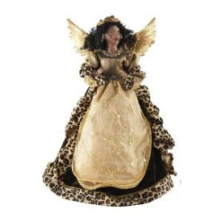 Santa's Workshop 16 In. AA Leopard Angel Tree Topper-3099 207146561