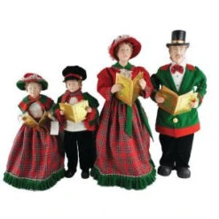 Santa's Workshop 20 In. To 27 In. Christmas Day Carolers With Songbooks (Set Of 4)-3152 207146573