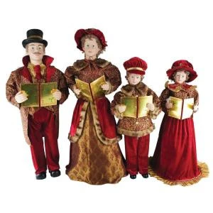 Santa's Workshop 27 In. To 37 In. Victorian Carolers With Songbooks (Set Of 4)-4054 207146612 1 Santa's Workshop 27 In. To 37 In. Victorian Carolers With Songbooks (Set Of 4)-4054 207146612