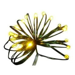 Starlite Creations 9 Ft. 36-Light Battery Operated LED Gold Ultra Slim Wire (Bundle Of 2)-BA03-Y036-A1B 202371874