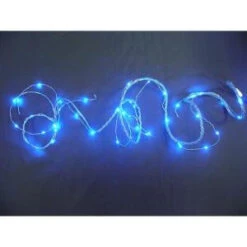 Starlite Creations 9 Ft. LED Blue Battery Operated Multi Braided Garland-BR03-B009-A1 202371868