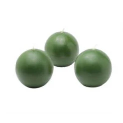 Zest Candle 2 In. Hunter Green Ball Candles (Box Of 12)-CBZ-011 203362760