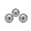 Zest Candle 2 In. Metallic Silver Ball Candles (12-Box)-CBZ-036 203362785