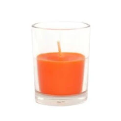 Zest Candle 2 In. Orange Round Glass Votive Candles (12-Box)-CVZ-019 203363158