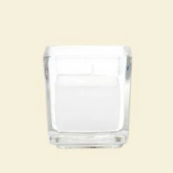 Zest Candle 2 In. White Square Glass Votive Candles (12-Box)-CVZ-031 203363170